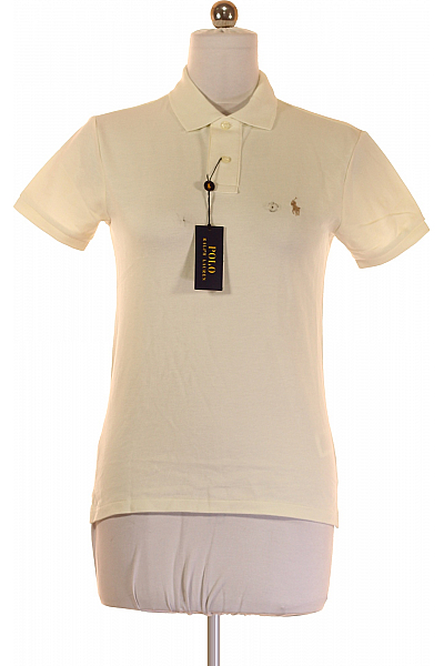 Ralph Lauren Pánské Tričko S Límečkem Béžové Vel. S