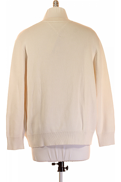 TOMMY HILFIGER Pánský Pulovr Bílý Vel. XL