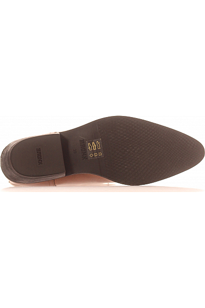 BRONX Dámské Kozačky Kožené Hnědé Vel. 39