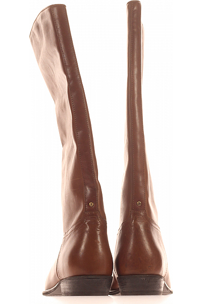 BRONX Dámské Kozačky Kožené Hnědé Vel. 39