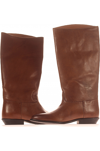 BRONX Dámské Kozačky Kožené Hnědé Vel. 39