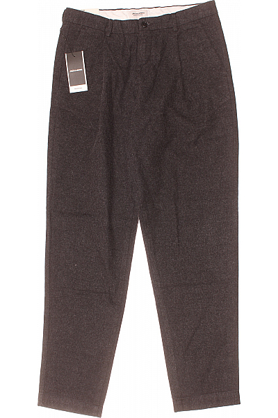 JACK & JONES Společenské Pánské Kalhoty Černé Vel. 36