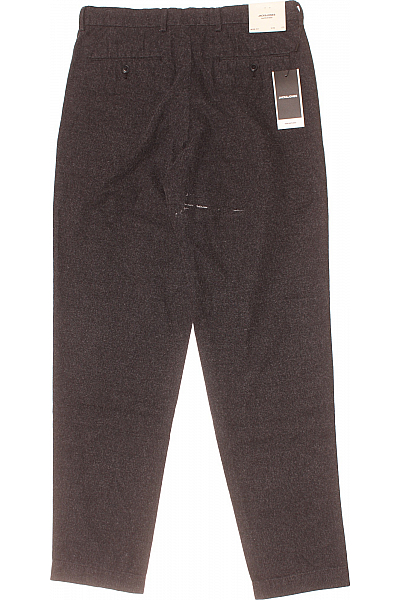 JACK & JONES Společenské Pánské Kalhoty Černé Vel. 36