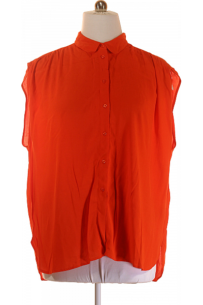 Letní Dámská Košile Oranžová BENETTON Vel. XL