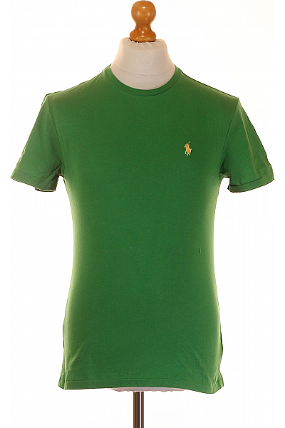 Jednoduché Pánské Tričko Zelené Ralph Lauren Vel. S