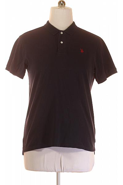 Pánské Tričko S Límečkem Modré U.S.POLO ASSN. Vel. XL