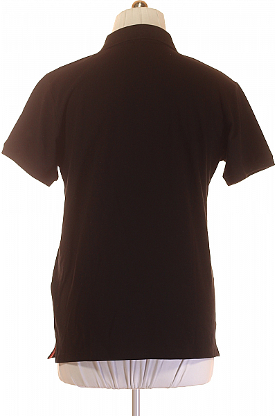 Pánské Tričko s Límečkem Černé Alpha Industries Vel. XL