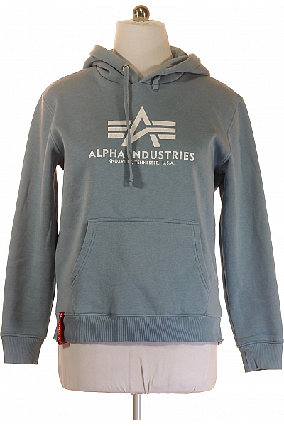 Pánská Mikina Modrá Alpha Industries Vel. L