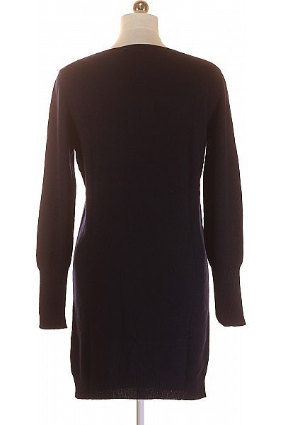 PERFECT CASHMERE Pletené šaty Kašmírové Modré Vel. 42