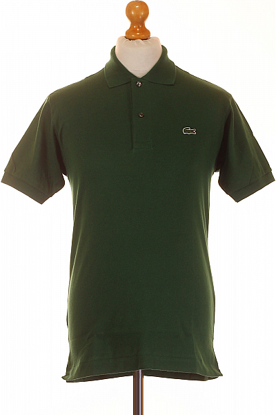 LACOSTE Pánské Tričko S Límečkem Zelené