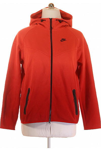 Nike Dámská Mikina Rozepínací Červená Second Hand Vel. XL