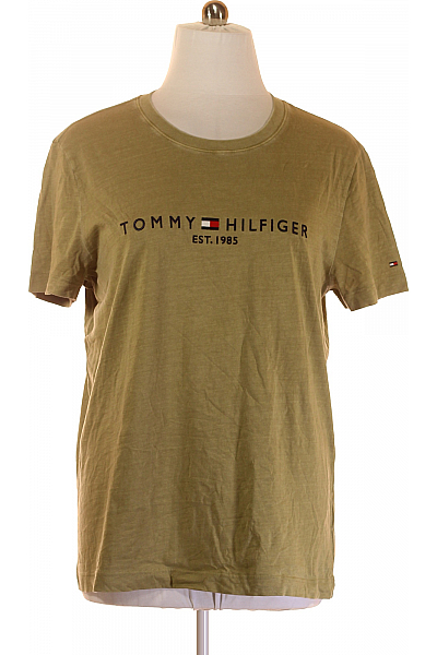 TOMMY HILFIGER Pánské Tričko S Potiskem Zelené Vel. XXXL