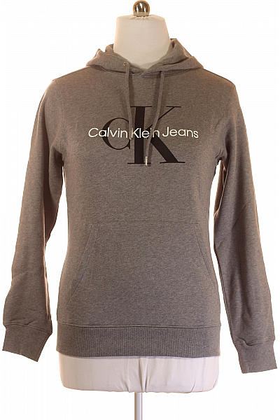 Pánská Mikina Bez Zapínání Šedá Calvin Klein Vel. M