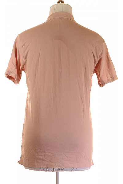 DSTREZZED Pánské Tričko s Límečkem Růžové Second hand Vel. XL