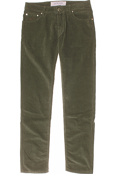 Jacob Cohen Pánské Kalhoty Zelené Outlet Vel. 33