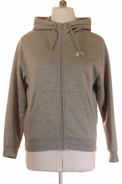Pánská Mikina Na Zip Šedá Nike Second hand Vel. M
