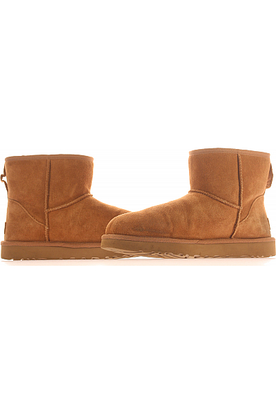 Dámské Boty Kožené Hnědé UGG Vel.  41