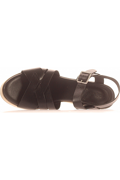 Kickers Dámské Sandály Kožené Černé Vel. 38