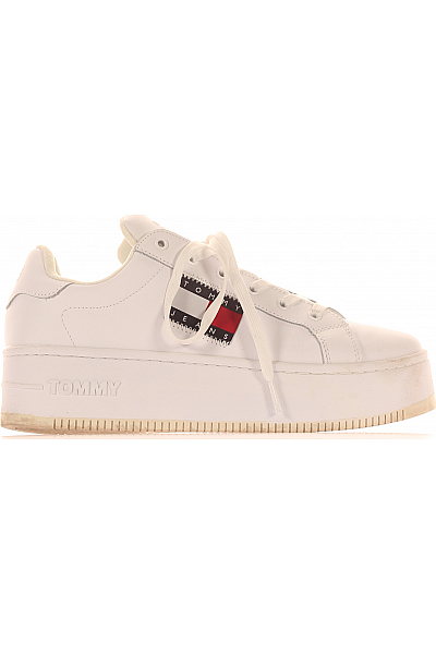 Dámské Boty EN0EN01504 Kožené Bílé TOMMY HILFIGER Vel.  41