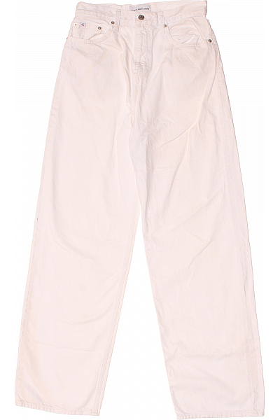 Calvin Klein Dámské Džíny Bílé Vel. 28