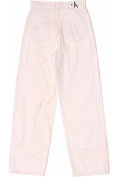 Calvin Klein Dámské Džíny Bílé Vel. 28
