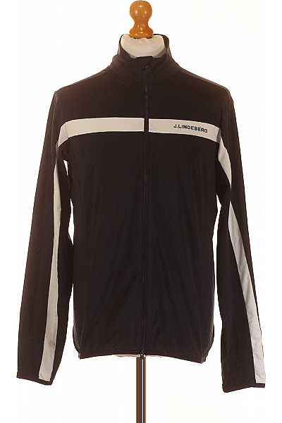 J.Lindeberg Sportovní Pánská Mikina Modrá Second hand Vel. L