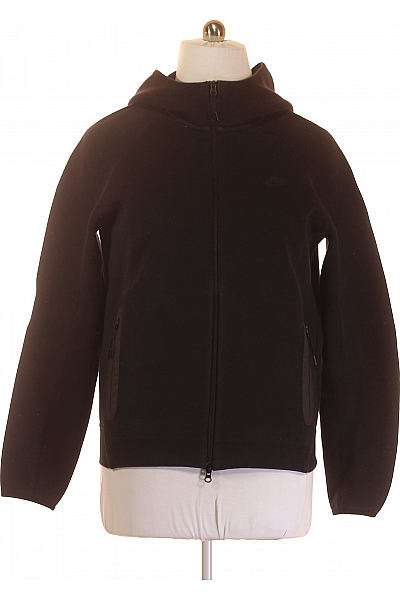 Nike Pánská Mikina Na Zip Černá Second hand Vel. L