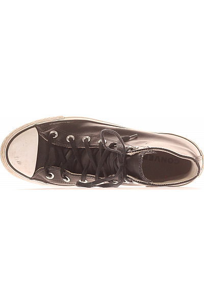Dámské Boty Kožené Černé CONVERSE Second hand Vel.  40
