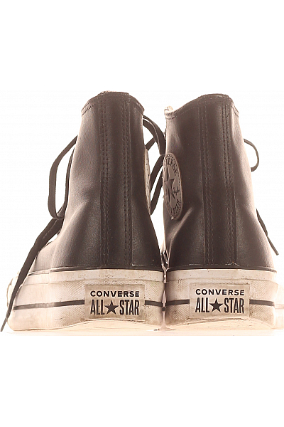 Dámské Boty Kožené Černé CONVERSE Second hand Vel.  40