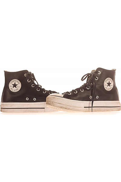 Dámské Boty Kožené Černé CONVERSE Second hand Vel.  40