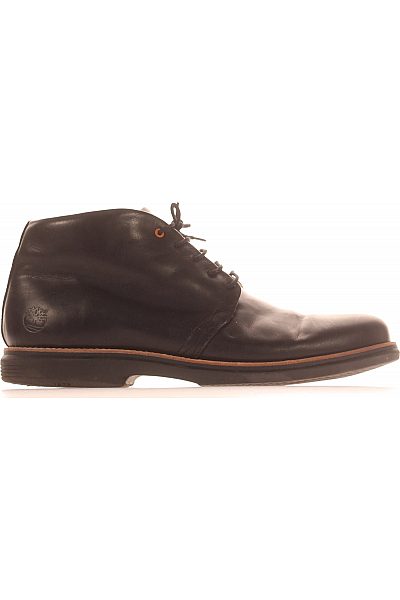Pánské Boty Kožené Černé Timberland Vel.  44