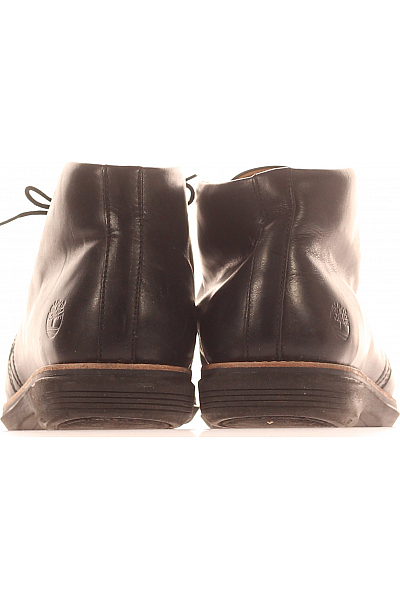 Pánské Boty Kožené Černé Timberland Vel.  44