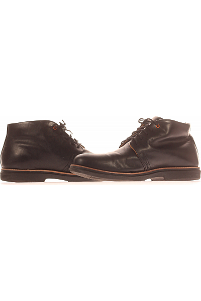 Pánské Boty Kožené Černé Timberland Vel.  44