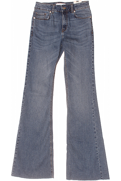 MANGO Bootcut Dámské Džíny Modré Vel. 36