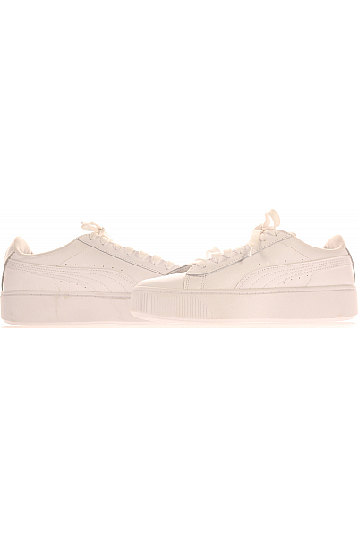 Dámské Tenisky Kožené Bílé Puma Vel. 39