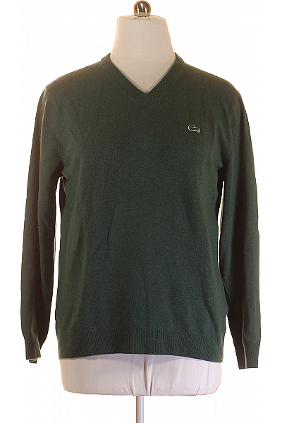 Pánský Pulovr Vlněný Zelený LACOSTE Outlet