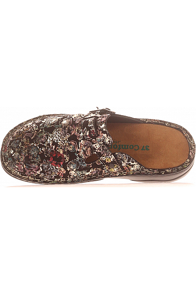 Dámské Pantofle Kožené Černé Comfortfusse Outlet Vel. 37