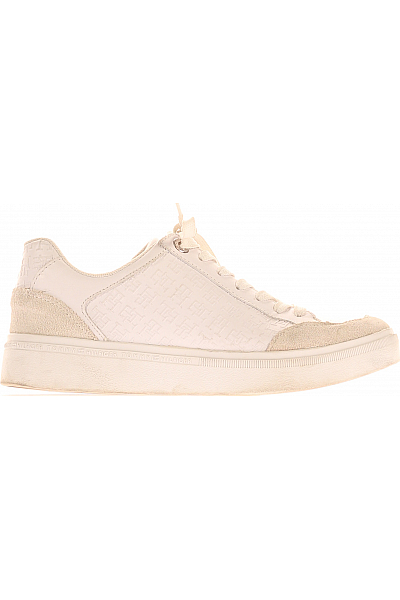 TOMMY HILFIGER Dámské Boty FW0FW07812 Kožené Bílé Vel.  37