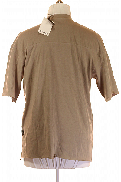Bershka Pánské Tričko Šedé Second hand Vel. XS