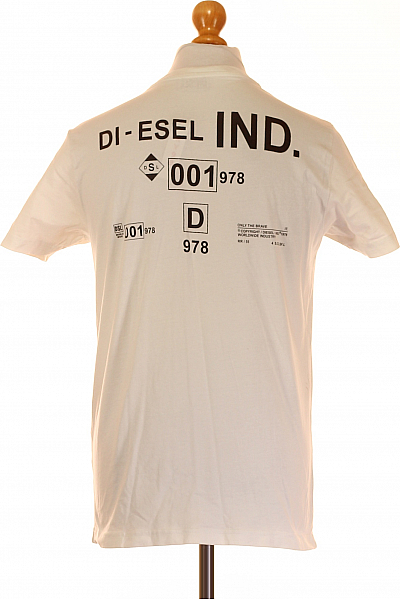 Pánské Tričko Bílé DIESEL Vel. M
