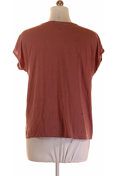VERO MODA Jednoduché Dámské Tričko Růžové Second hand Vel. M