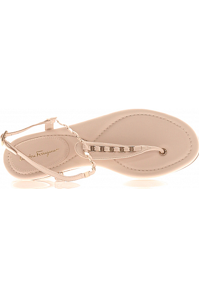 Salvatore Ferragamo Dámské žabky Béžové