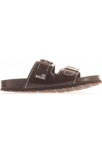 Dámské Pantofle Černé MOSCHINO Vel. 38