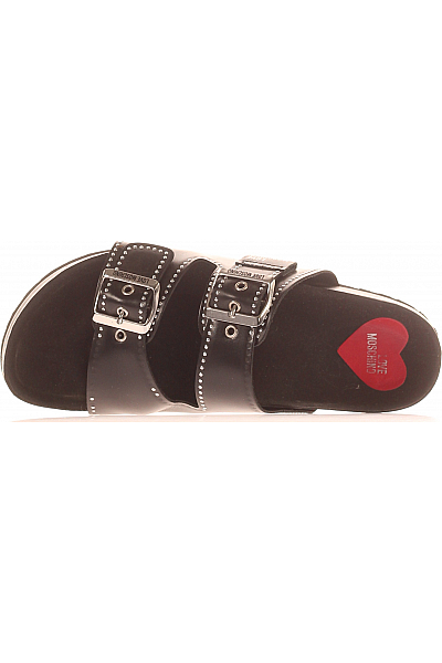 Dámské Pantofle Černé MOSCHINO Vel. 38