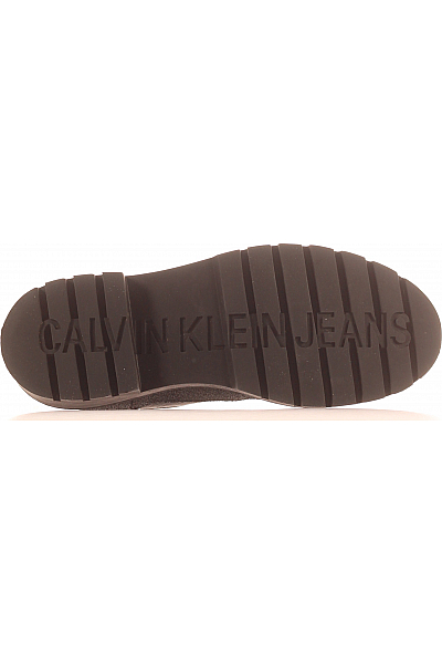 Dámské Boty Kožené Černé Calvin Klein Second hand Vel. 38
