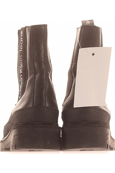 Dámské Boty Kožené Černé Calvin Klein Second hand Vel. 38