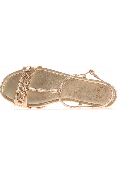 Dámské Boty Zlaté MOSCHINO Second hand Vel. 40
