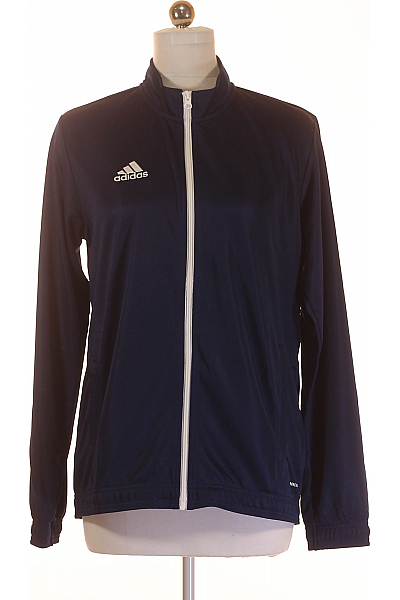 Sportovní Pánská Mikina Bez Kapuce Polyesterová Modrá ADIDAS