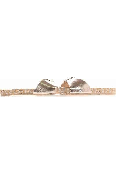 Dámské Boty Stříbrné Mandel Sandals Outlet Vel. 37