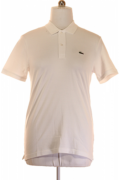 LACOSTE Pánské Tričko Bílé Vel. L